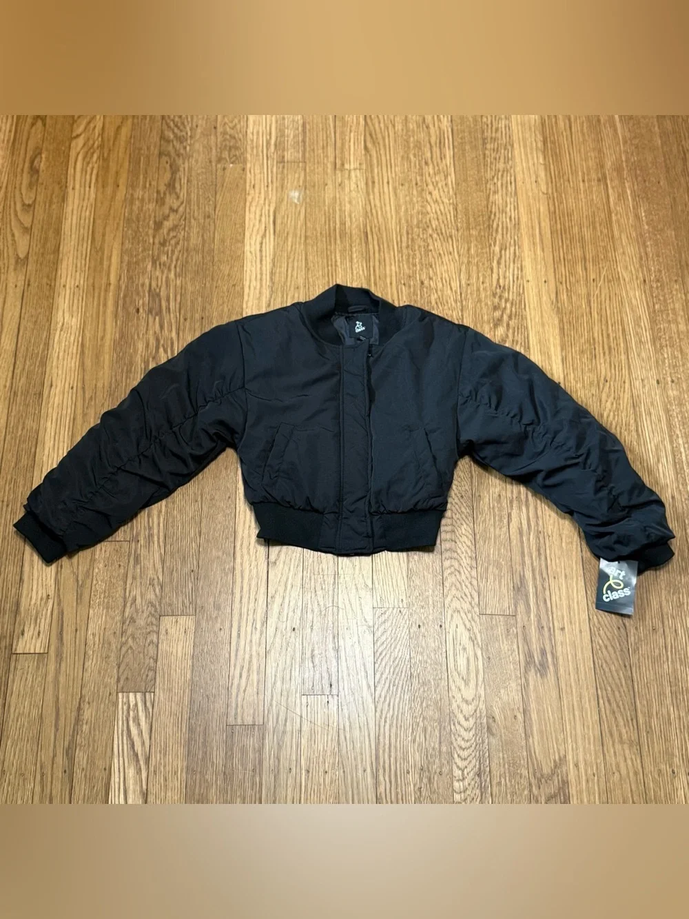 NWT Art Class Black Bomber Jacket Girls size 8